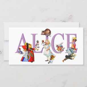 CARTE ALICE IN WONDERLAND & AMIS