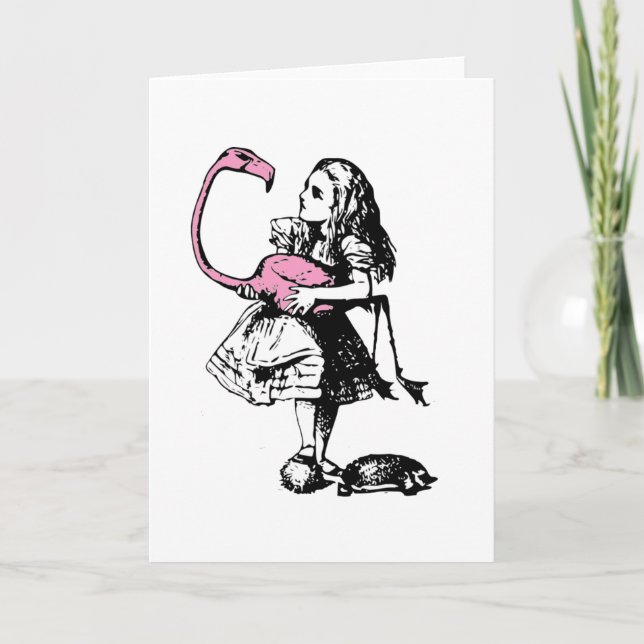 Carte Alice Joue Croquet (Devant)