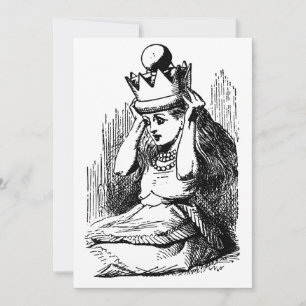 Carte Alice vintage au pays des merveilles, Alice avec C