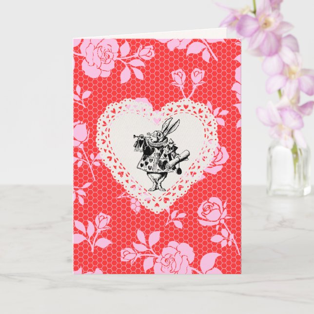 Carte Alice's Adventures in Wonderland Valentine's Card (Orchidée)