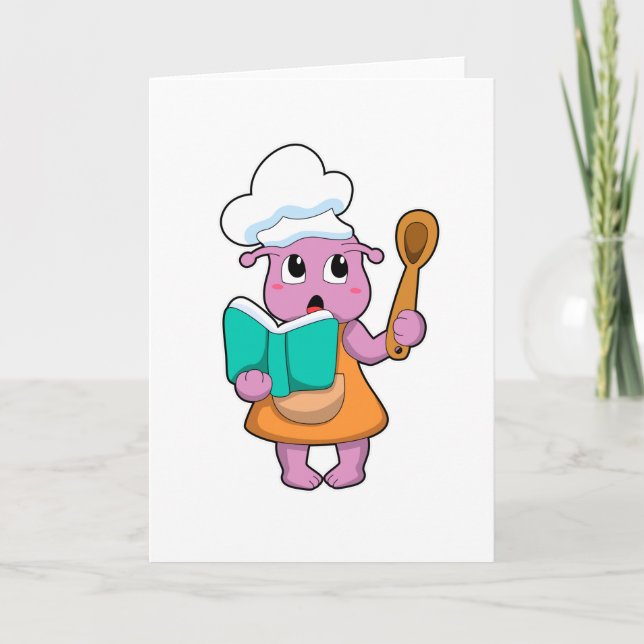 Carte Alien cuisinier avec livre de cuisine (Devant)