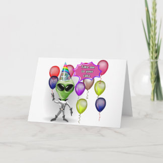 Carte Alien d'anniversaire
