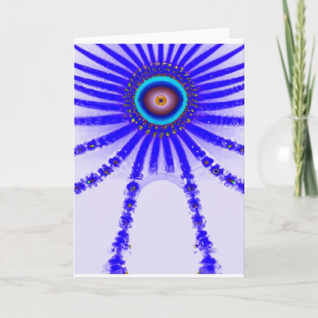 Carte Alien Eye drops down for the Holidays (Devant)