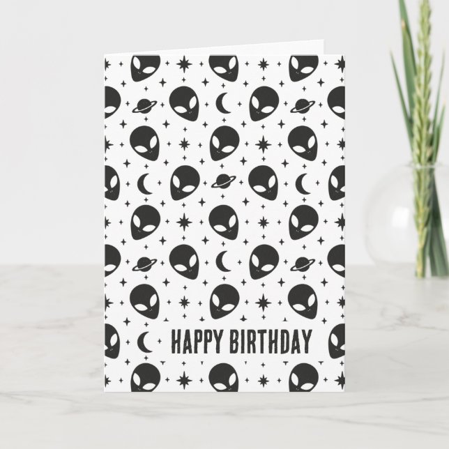 Carte Aliens et étoiles (Devant)