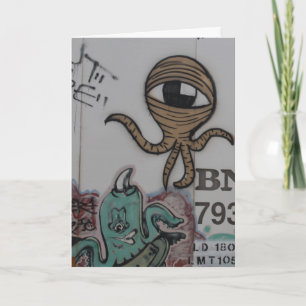 Carte Aliens Graffitti