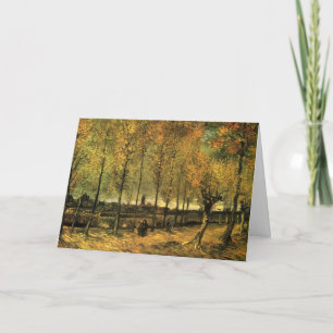 Carte Allée aux peupliers par Vincent van Gogh