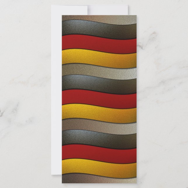 Carte Allemagne - couleurs du drapeau - Chrome par Shirl (Devant)