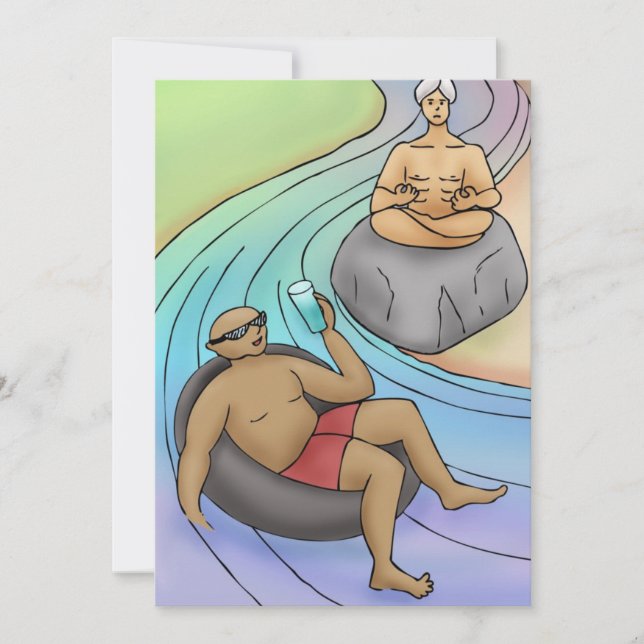 Carte Aller avec le flux avec Rock Water Flower Essence (Devant)