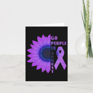 Carte Allez au violet en août, mois de la sensibilisatio