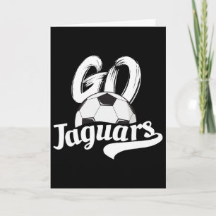 Carte Allez Jaguars Soccer Ll Esprit d'équipe Soutien de