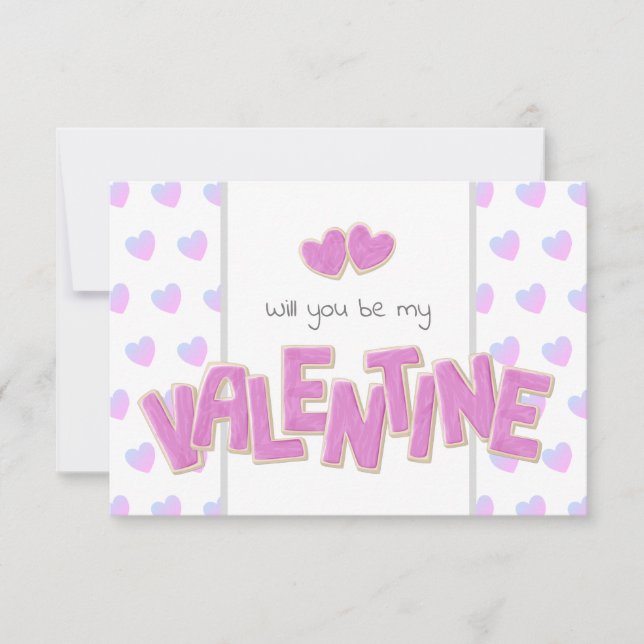 Carte allez-vous être mes biscuits de coupe valentine (Devant)