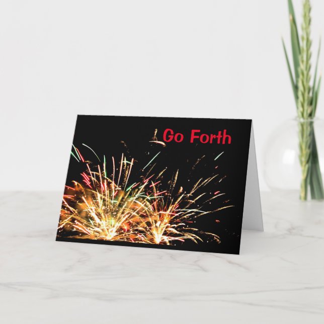 Carte Allez-Y Et Fêtez Le 4 Juillet ! (Devant)
