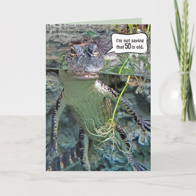 Carte Alligator 50e anniversaire (Devant)