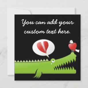 Carte Alligator en amour
