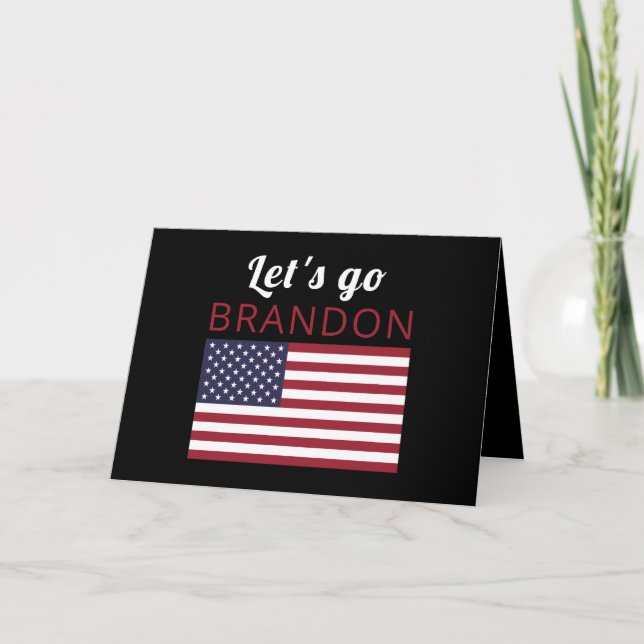 Carte Allons Brandon, American Flag (Devant)