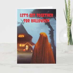 Carte Allons ensemble pour Halloween.