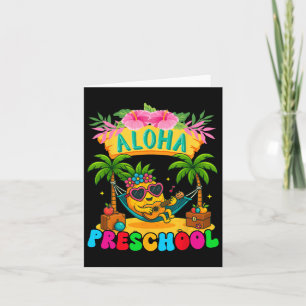 Carte Aloha Preschool Ananas Hawaii Retour À L'École Ki