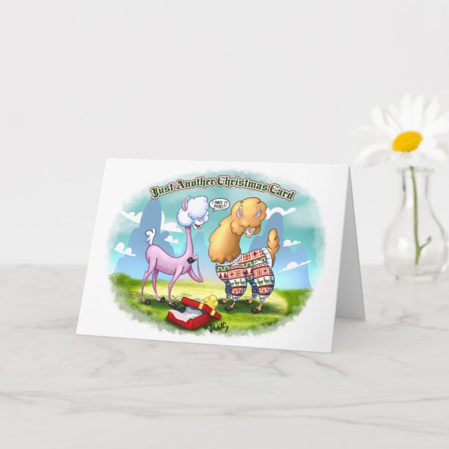 Carte ALPACA SWEATER (mat) par Jeff Willis Art (Petite plante)