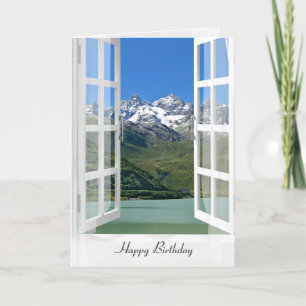 Carte Alpes Autrichiennes En Fenêtre Anniversaire