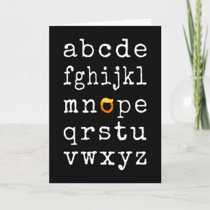 Carte Alphabet anti-Trump - Nope V