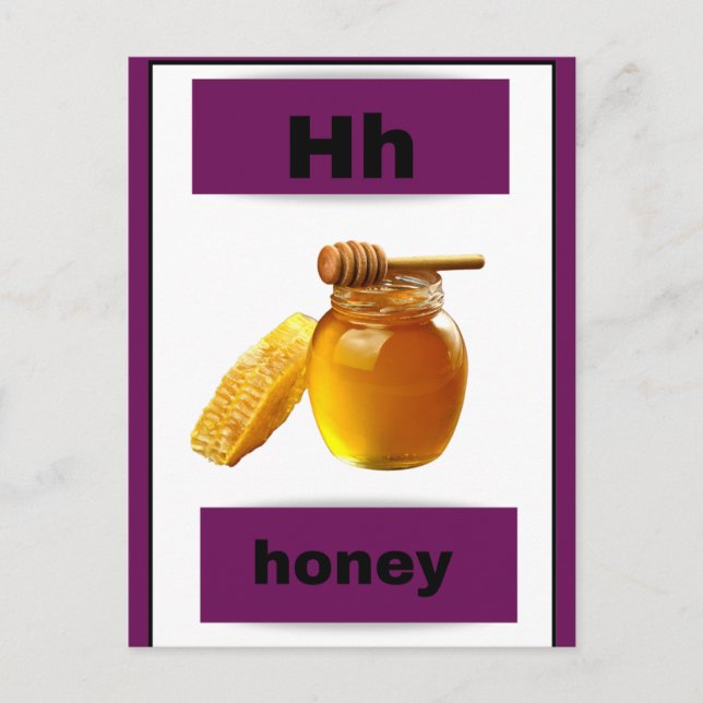 carte alphabet (avec image réelle) (Devant)