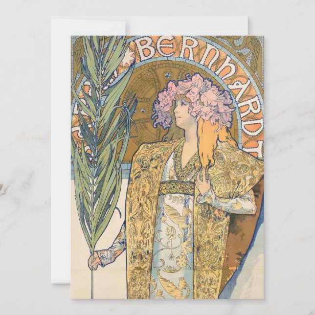 Carte Alphonse Mucha Peinture (Devant)