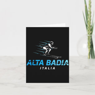 Carte Alta Badia Italie station de ski ski rétro Alta Ba