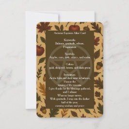 Carte Altar d'automne Equinox
