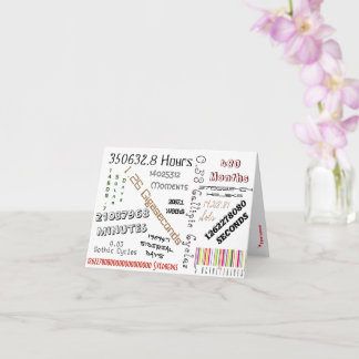 Carte alternative 40e anniversaire