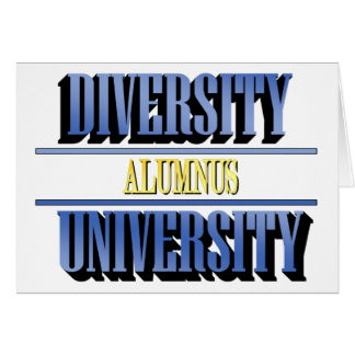 Carte Alumnus de l'université de la diversité