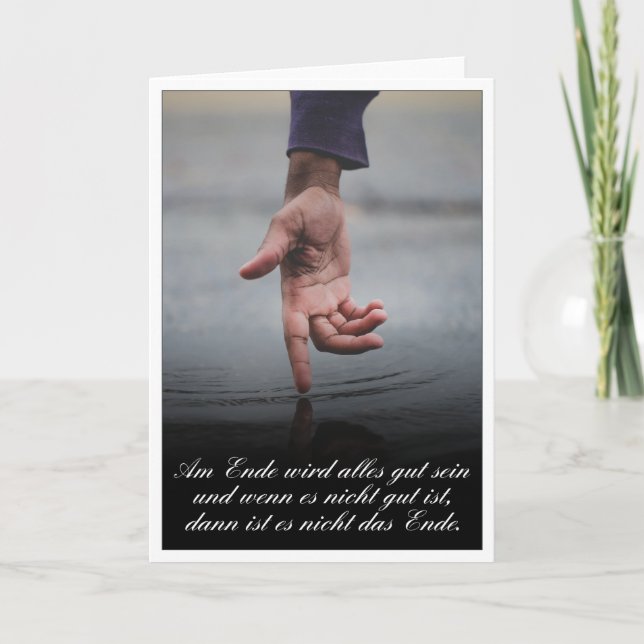 Carte Am Ende avec alles gut sein (Devant)
