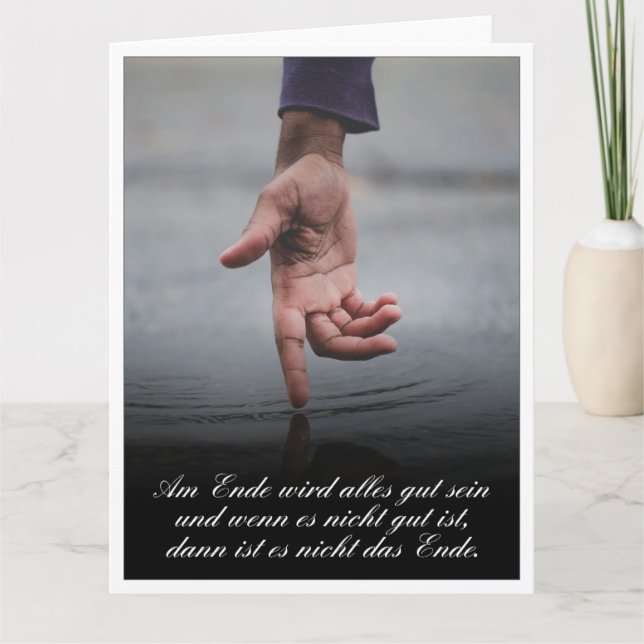 Carte Am Ende avec alles gut sein (Devant)
