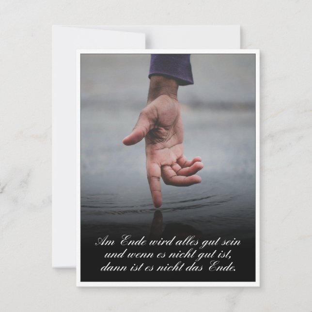 Carte Am Ende avec alles gut sein (Devant)