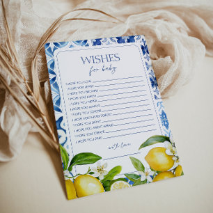 Carte Amalfi Coast Citron Baby shower Waches pour bébé