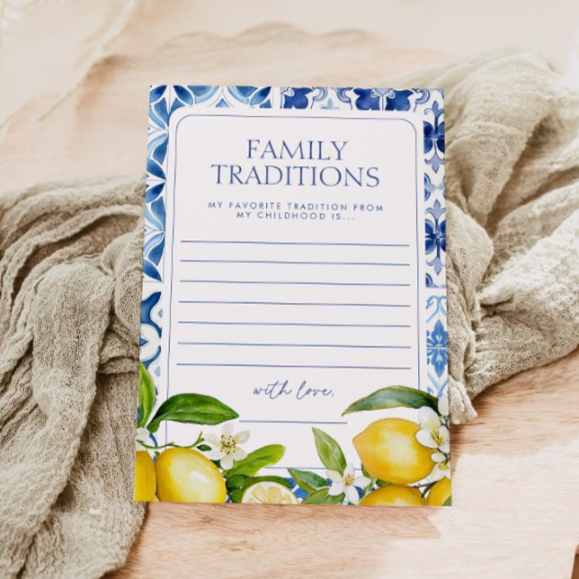 Carte Amalfi Coast Lemon Baby shower Traditions familial (Créateur téléchargé)