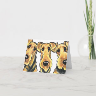 Carte Amant d'Airedale Terrier