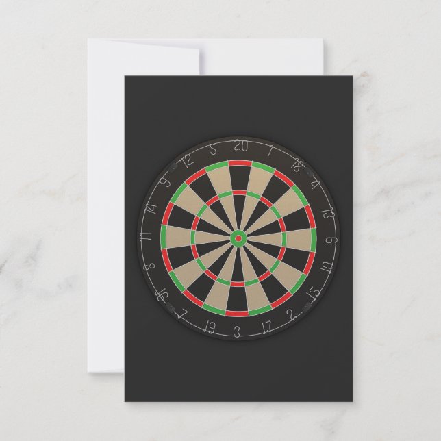 Carte Amant en tableau noir 🎯 😍 fléchettes (Devant)