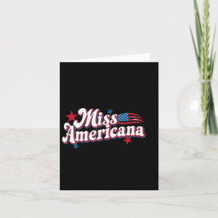 Carte Amare Box America 4 juillet Miss Americana Retro