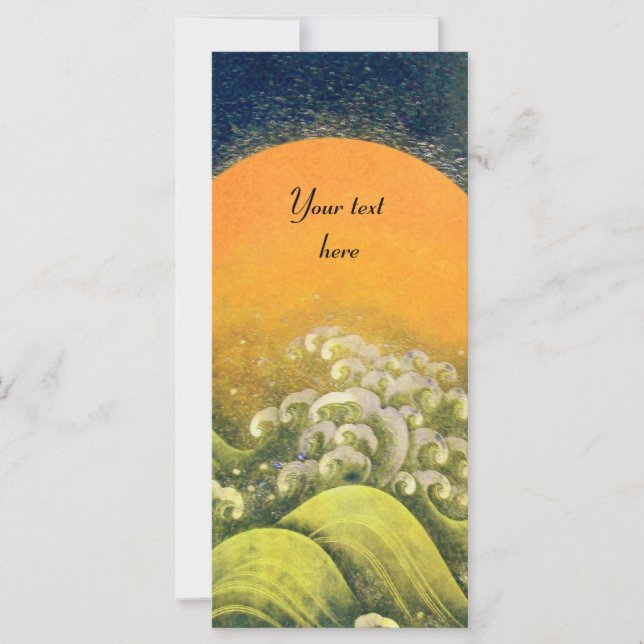 Carte AMATÉRASU, GODDESS SOLEIL, vert jaune noir (Devant)