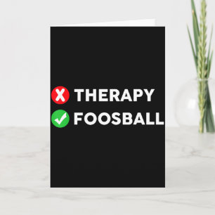 Carte Amateur de baby-foot de football de table drôle 