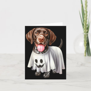 Carte Amateur de chien drôle fantôme Pointer allemand à
