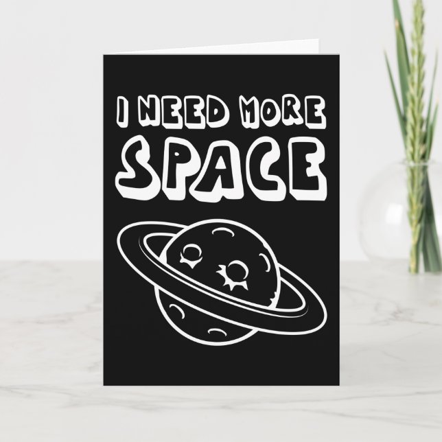 Carte Amateur d'espace Astronomie pour adultes J'en veux (Devant)