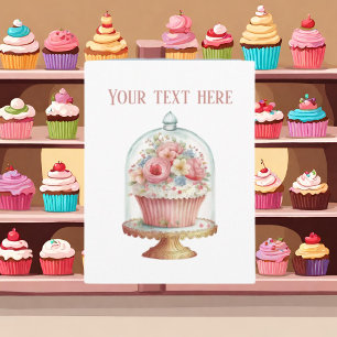 Carte Amateurs de cupcake mignon ajouter du texte