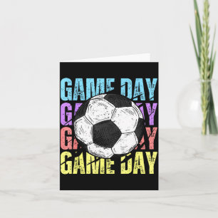 Carte Amateurs de football de jour de jeu rétro maman vi