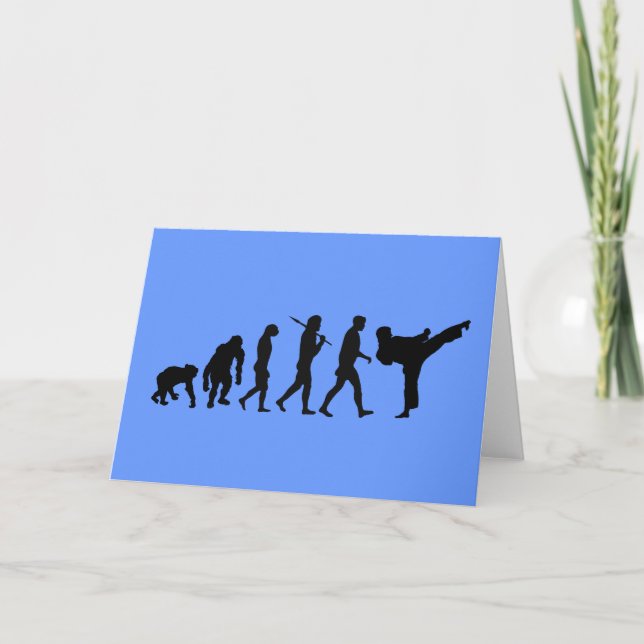 Carte Amateurs de karaté Dojo cadeau d'entraînement (Devant)