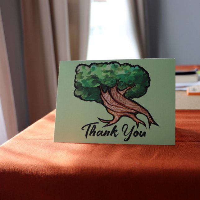 Carte Amateurs de nature Arbre de vie Artwork aquarelle (Créateur téléchargé)