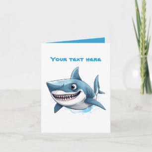 Carte Amateurs de requins cool ajoutent du texte