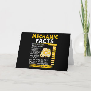 Carte Amateurs mécaniques Faits mécaniques