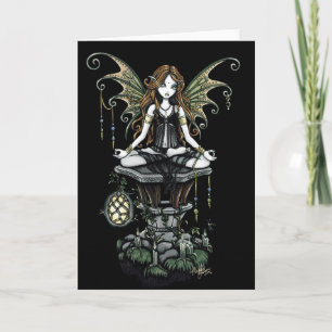 Carte "Amber" Gothic Lotus Nature Faerie Art