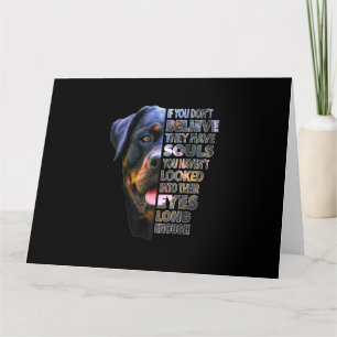 Carte Âme de Rottweiler J'aime les Rotties Amoureux des 